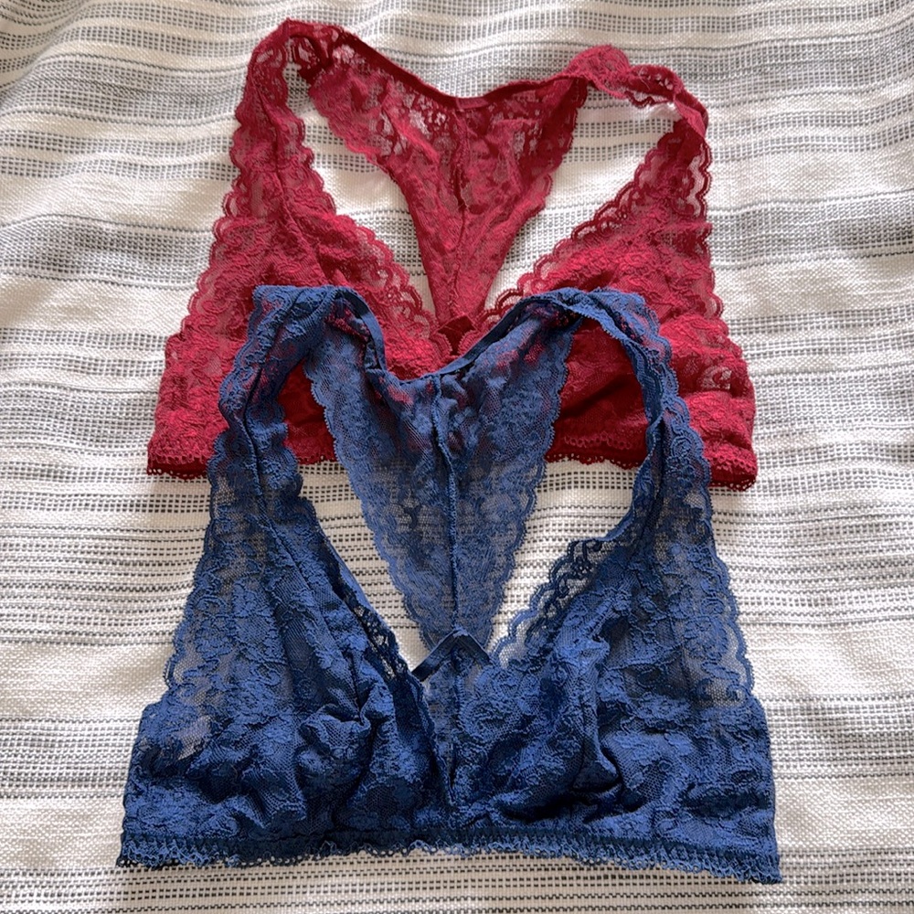 Victorias Secret Lace Racerback Bralettes